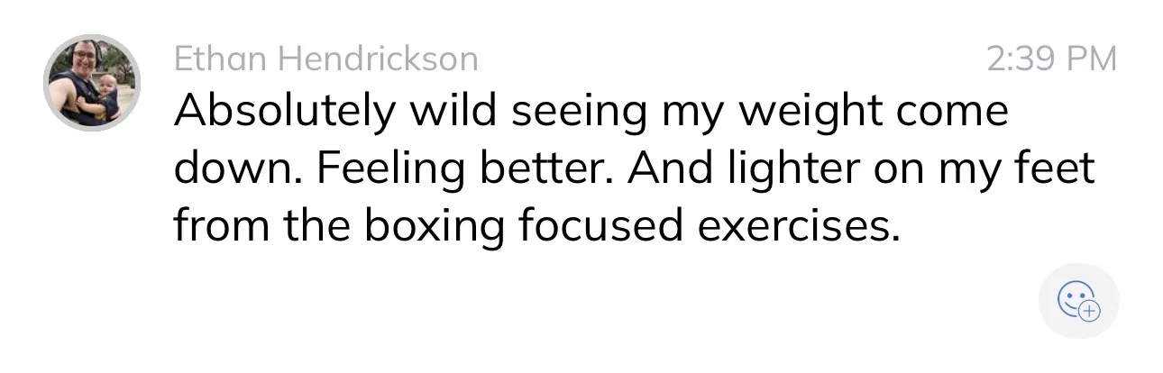 Client testimonial