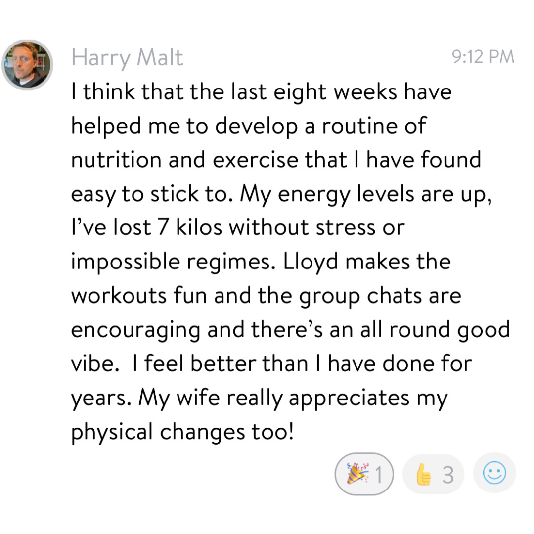 Client testimonial