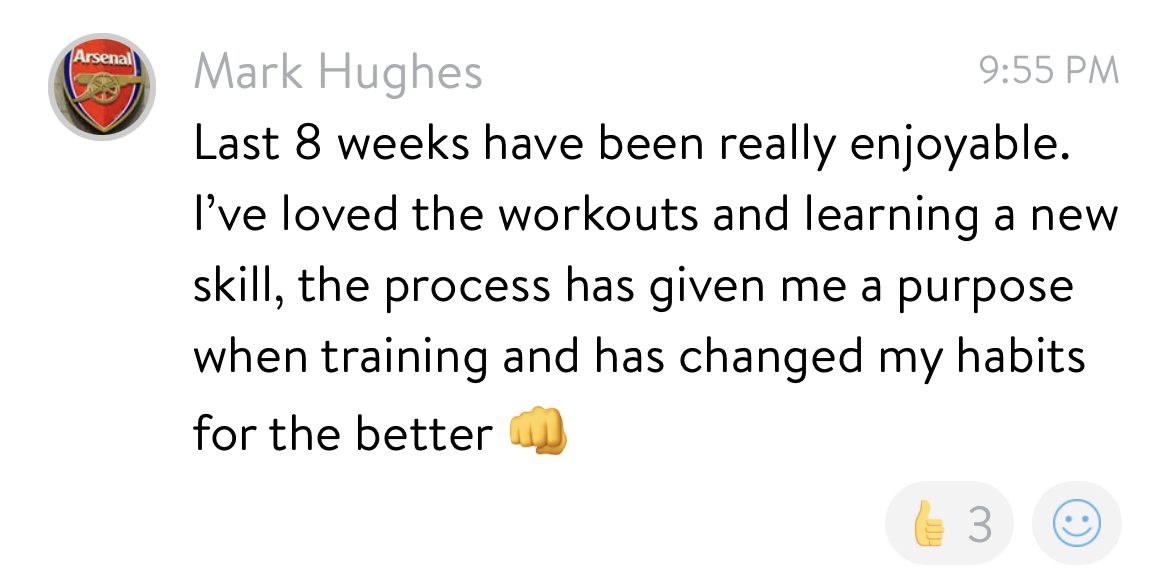 Client testimonial
