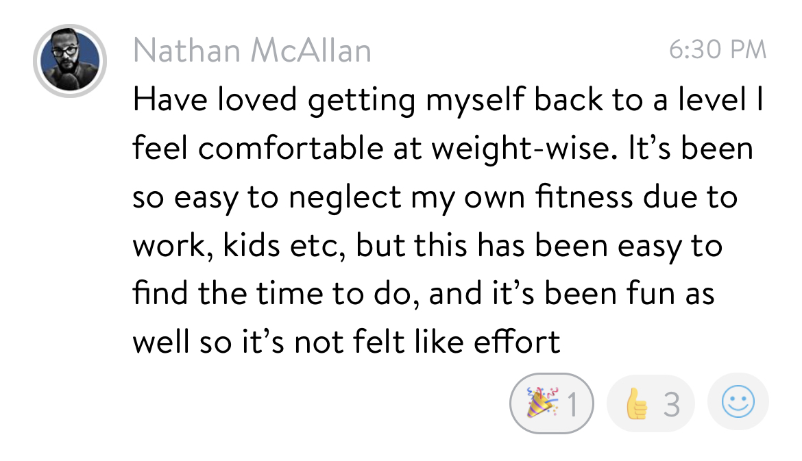 Client testimonial